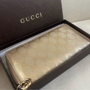 Gucci Metallic Gold Women's Wallet